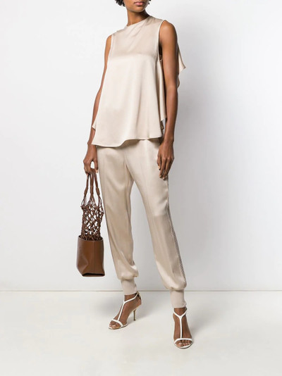 Stella McCartney open back draped blouse outlook