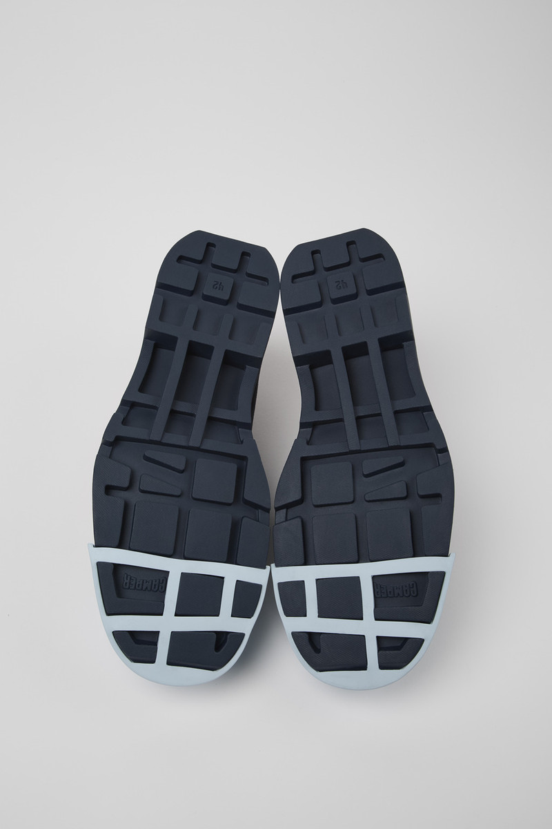 Blue nubuck shoes for men 5