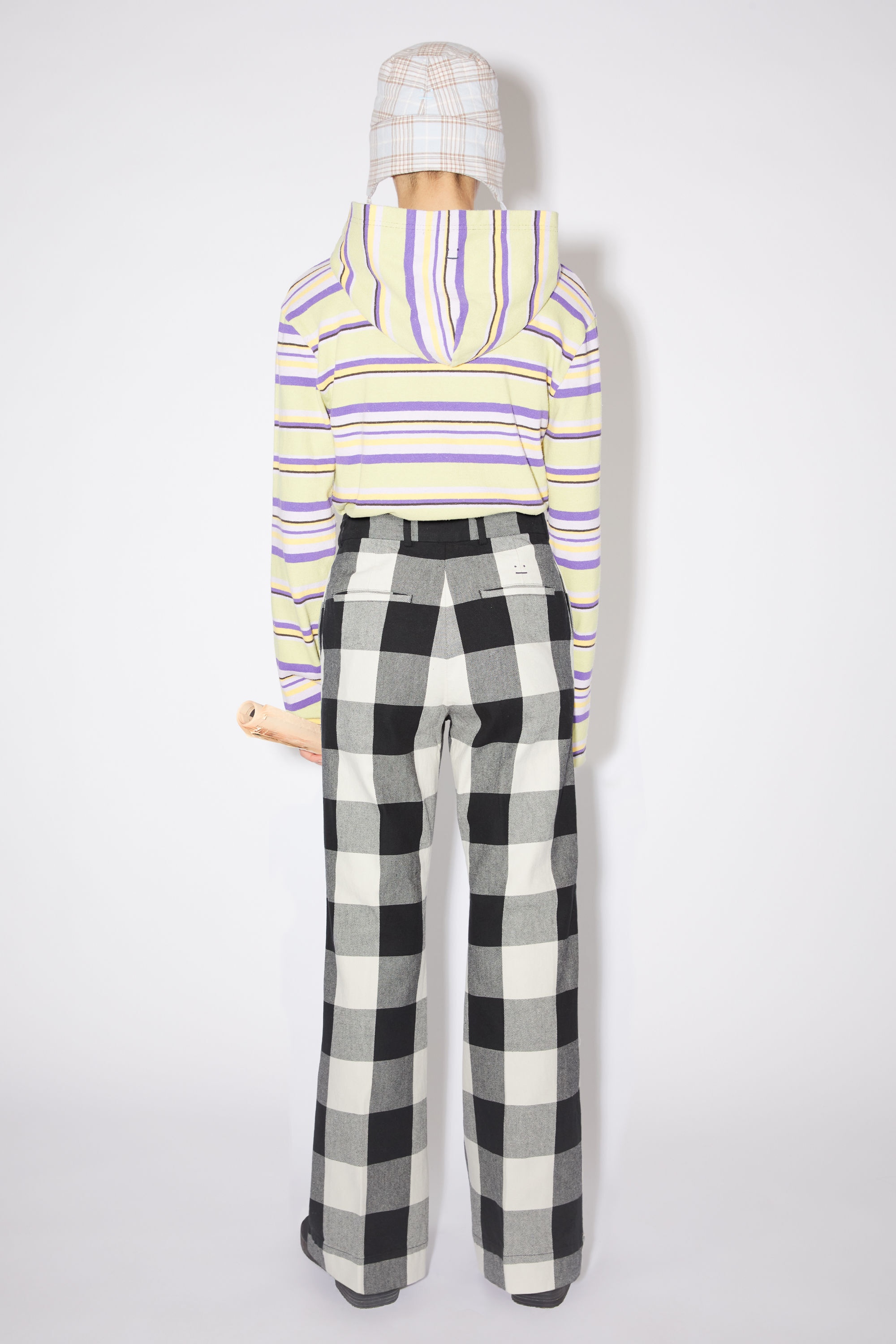Check trousers - Black/white - 3