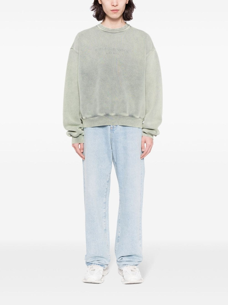 Alexander Wang logo-embossed cotton shirt outlook