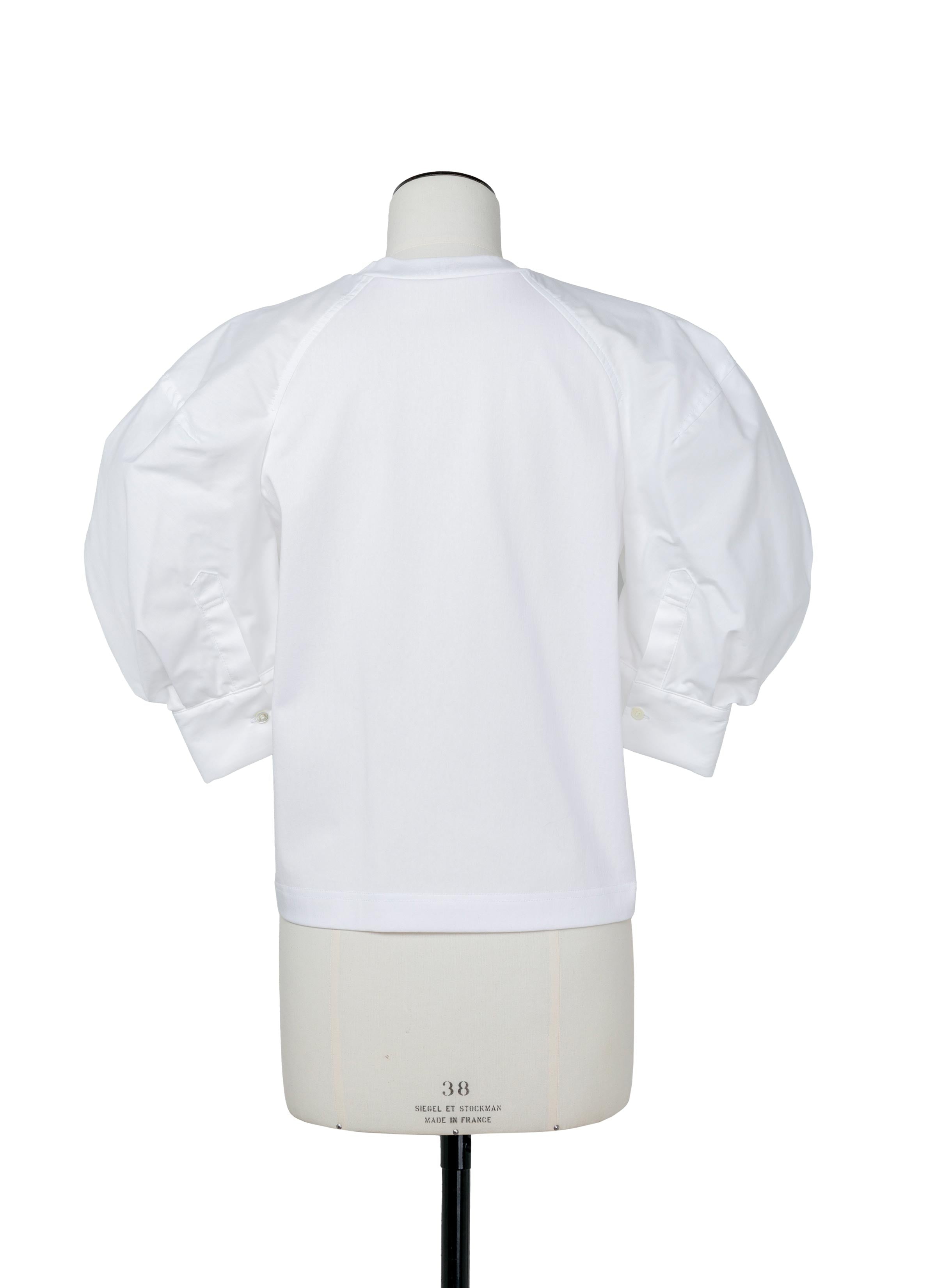 Cotton Poplin x Cotton Jersey T-Shirt - 3