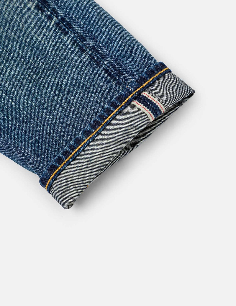 Seagull Embroidery and "EVISU SINCE 1991" Print Patch Carrot Fit Jeans #2017 11