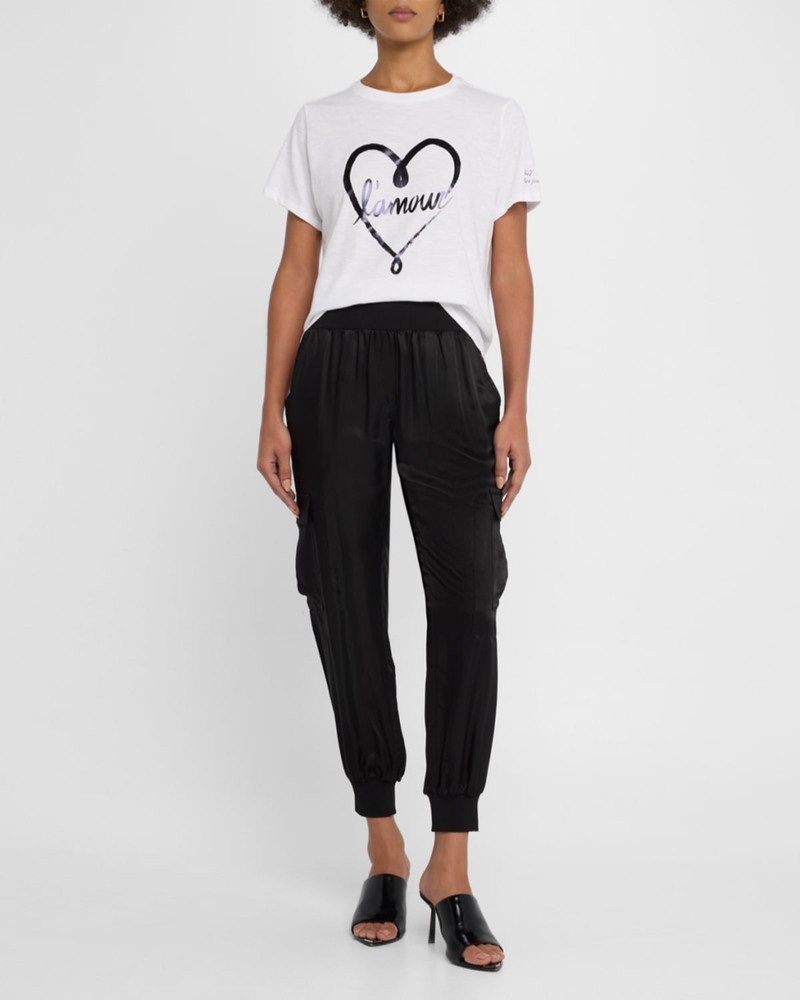 Cinq à Sept Tous Les Jours Giles Satin Jogger Pants outlook