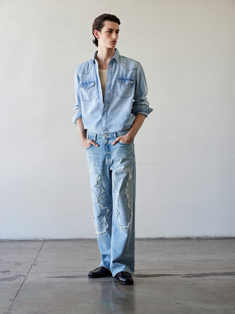 Western Denim Shirt in Salvador - 5