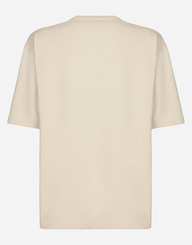 Dolce & Gabbana Cotton T-shirt with Dolce&Gabbana logo outlook