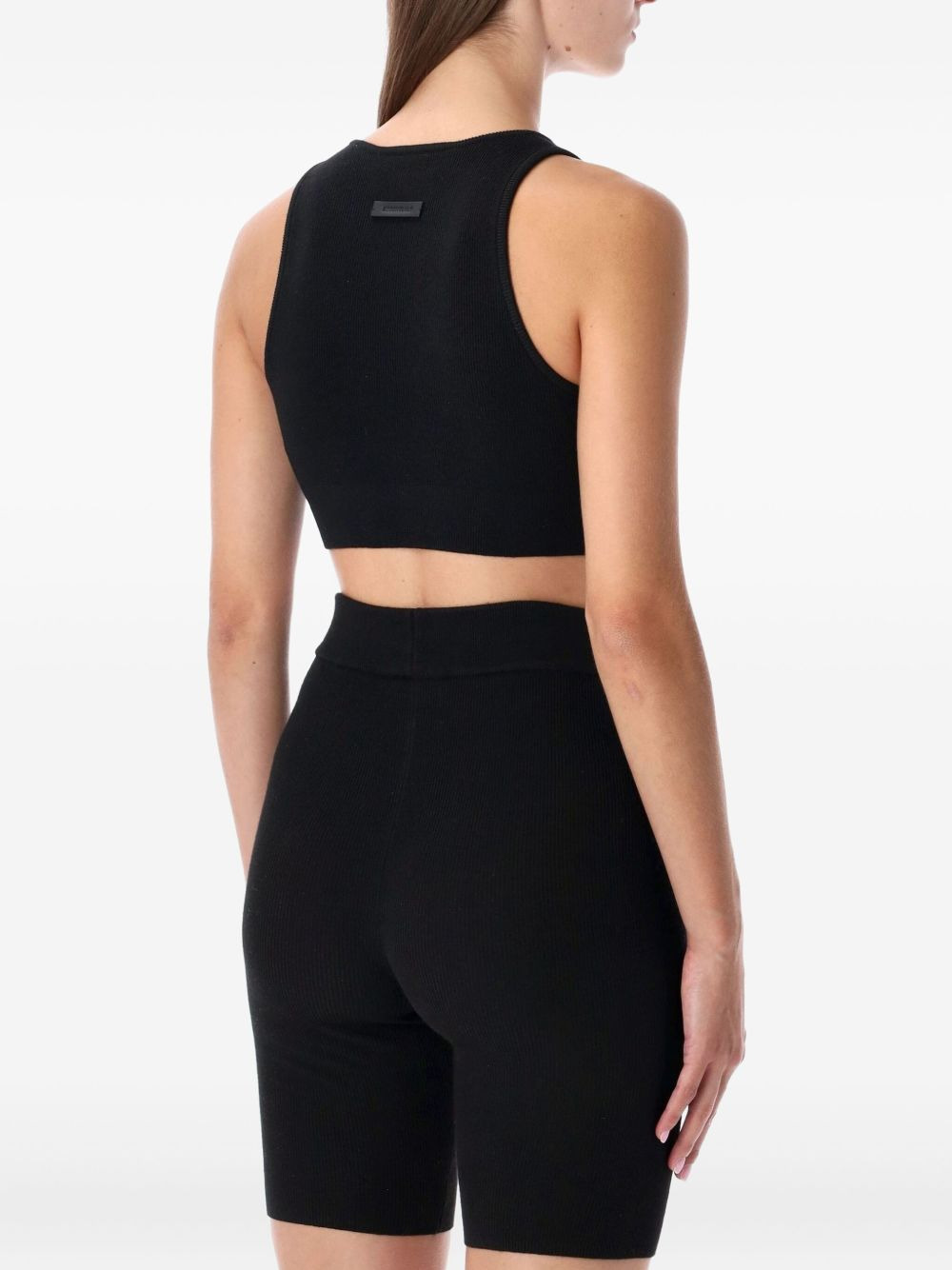 fine-ribbed tank top - 2