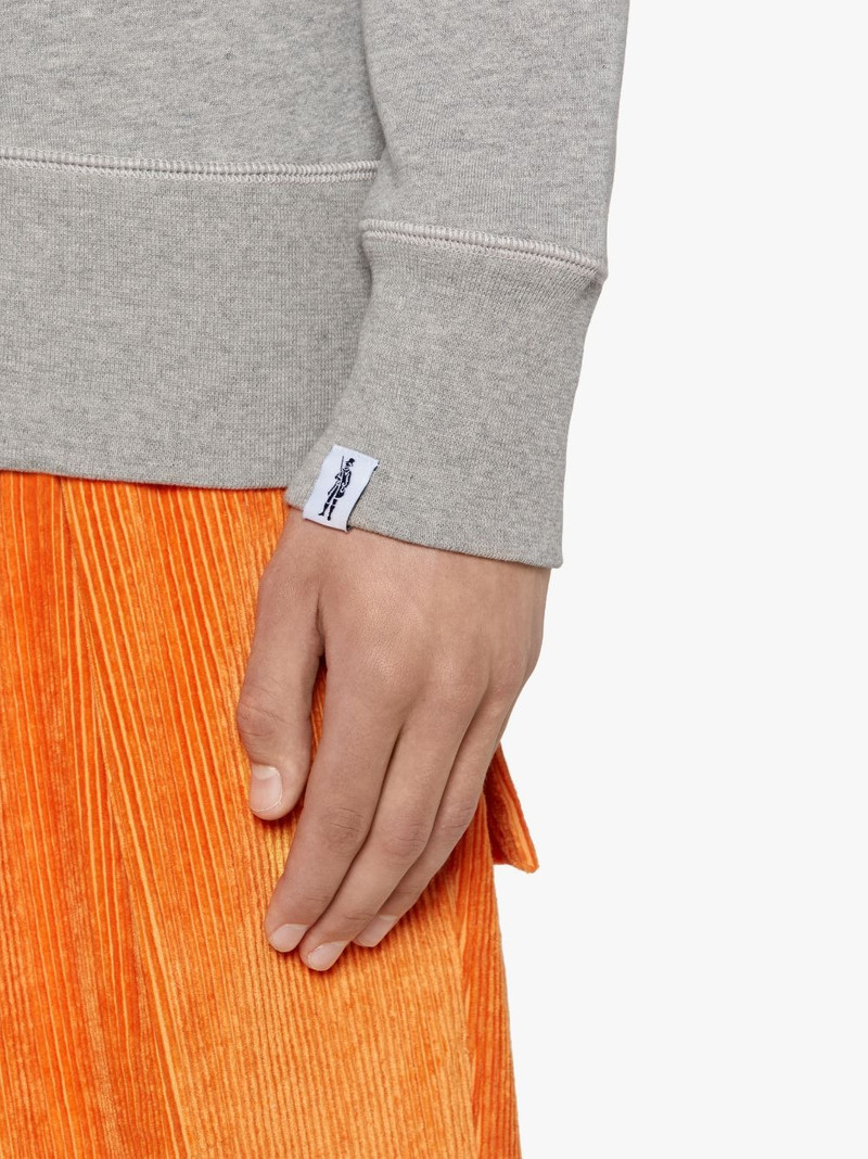 GREY X GREEN COTTON HOODED SWEATSHIRT | GJM-208 6