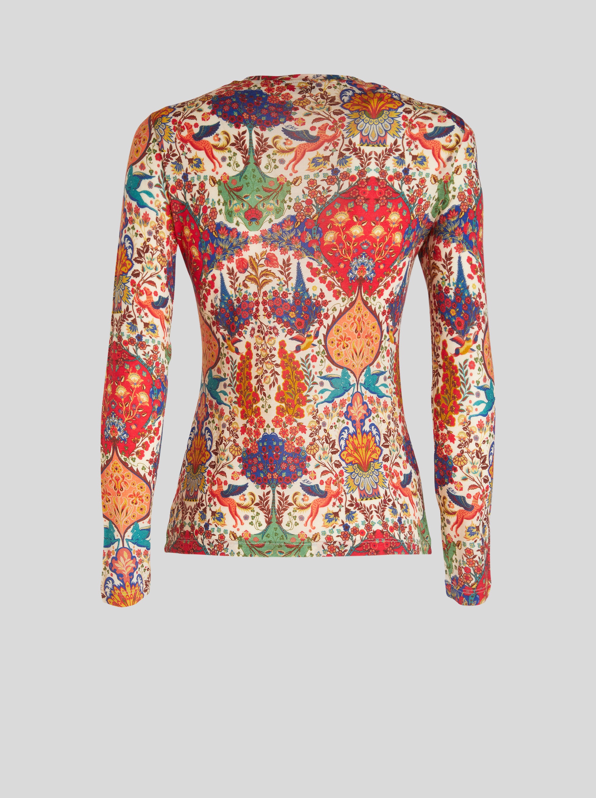 JERSEY JUMPER WITH FLORAL PRINT AND PEGASO - 5