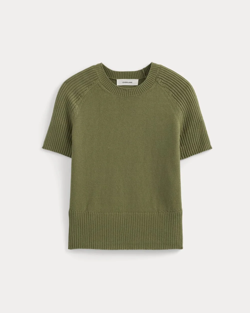 SHORT-SLEEVE CREW IN EVERYDAY COTTON - 1