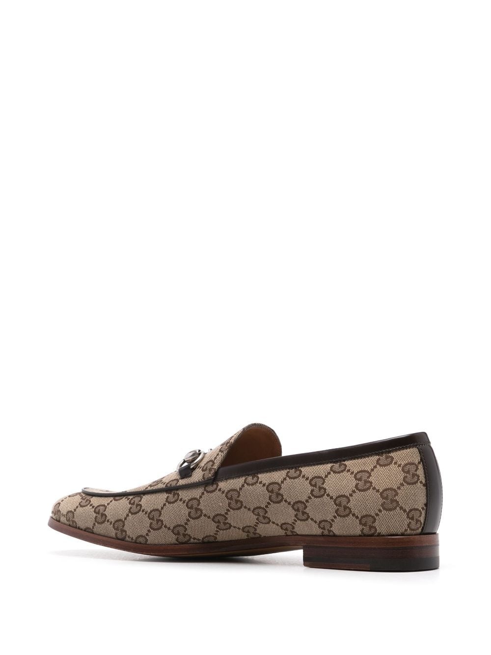 Horsebit-detailed GG-canvas loafers - 3