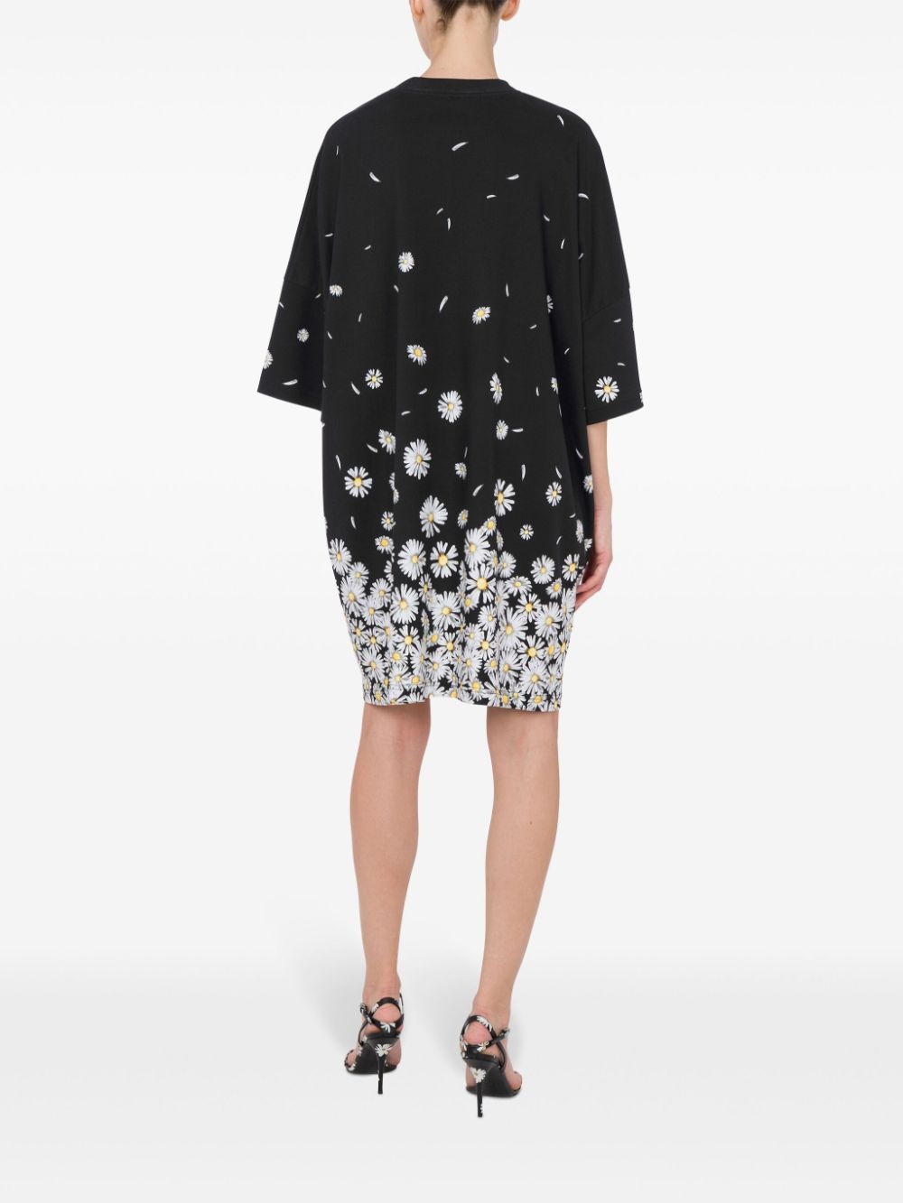 floral-print mini dress - 3