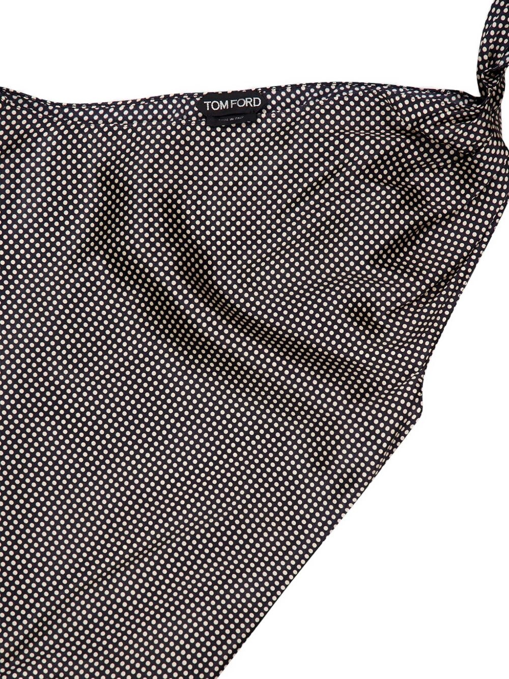 polka-dot tie-neck blouse - 5