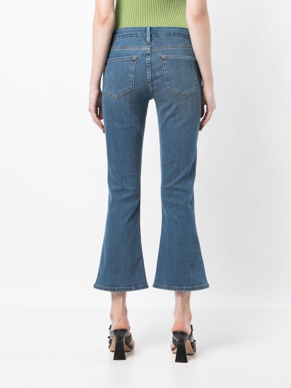 low-rise flared jeans - 4