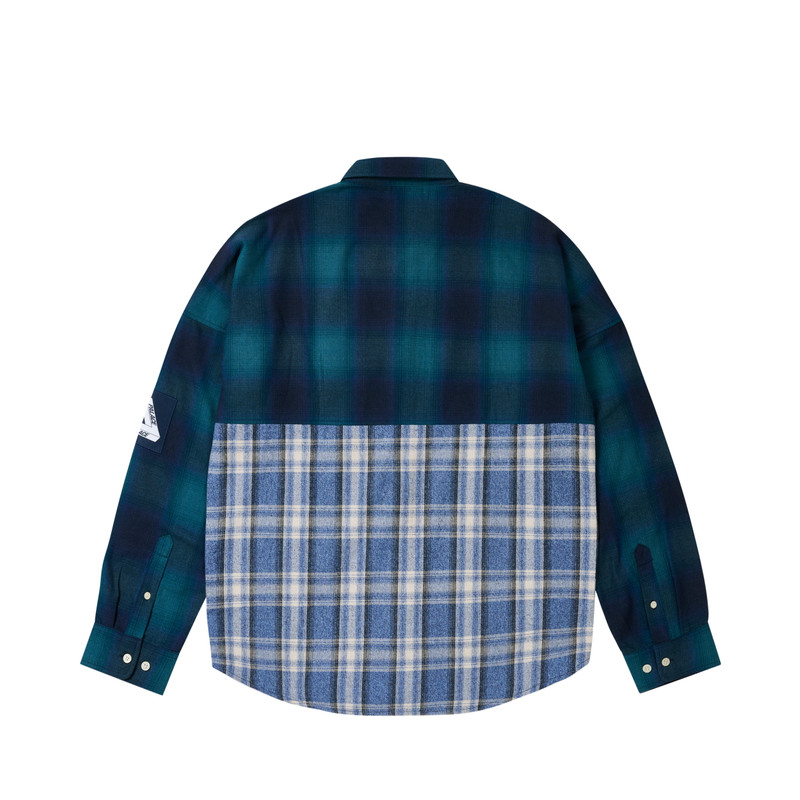 PALACE PATCHY FLANNEL SHIRT BLUE outlook