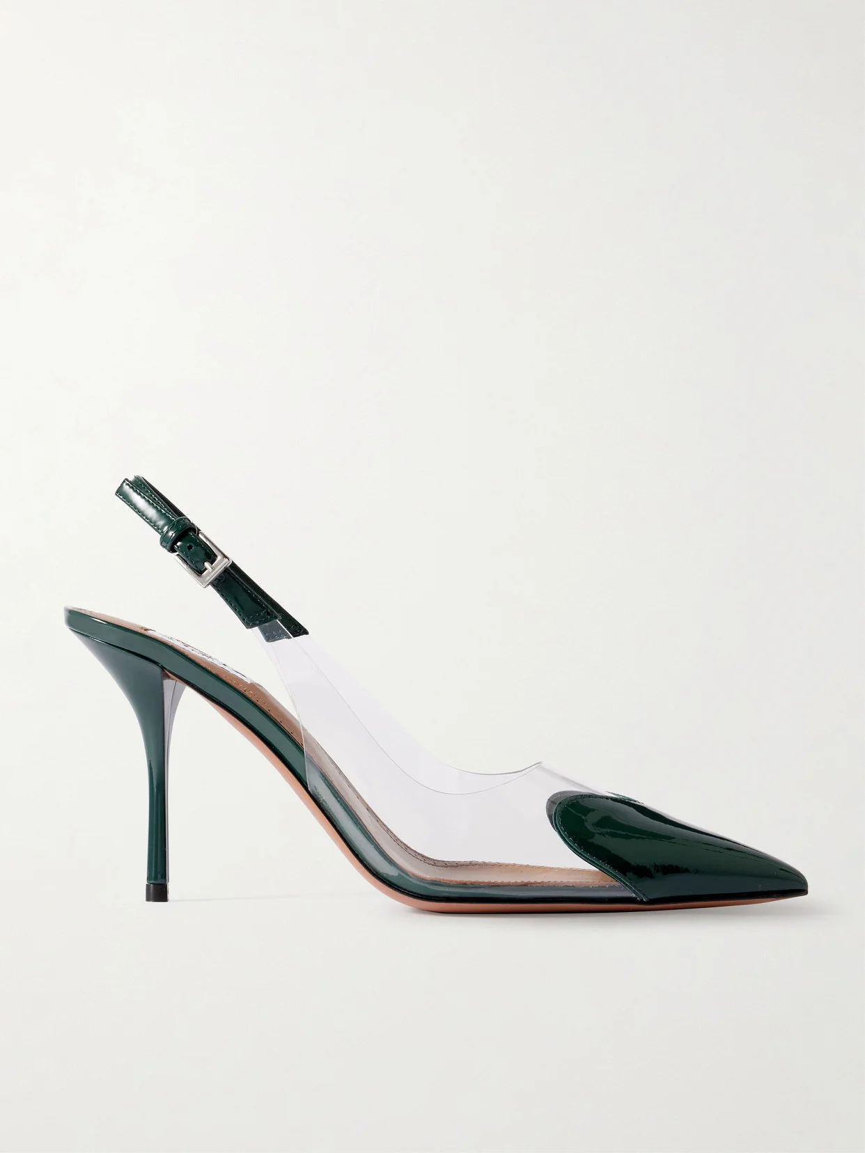 Le Caur Patent-leather And Pvc Slingback Pumps - 1