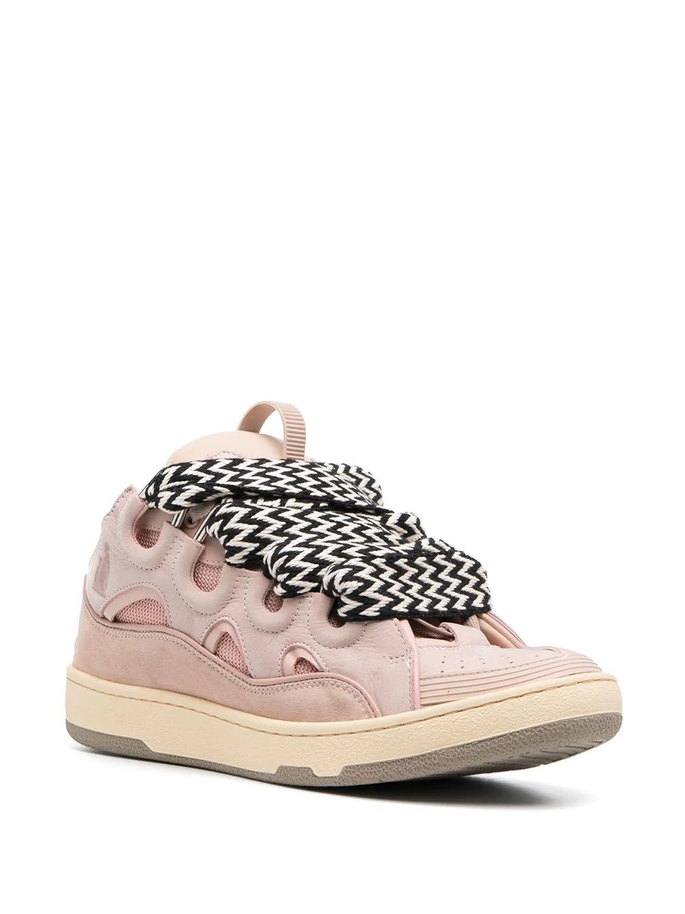 Curb zigzag-laces sneakers - 2