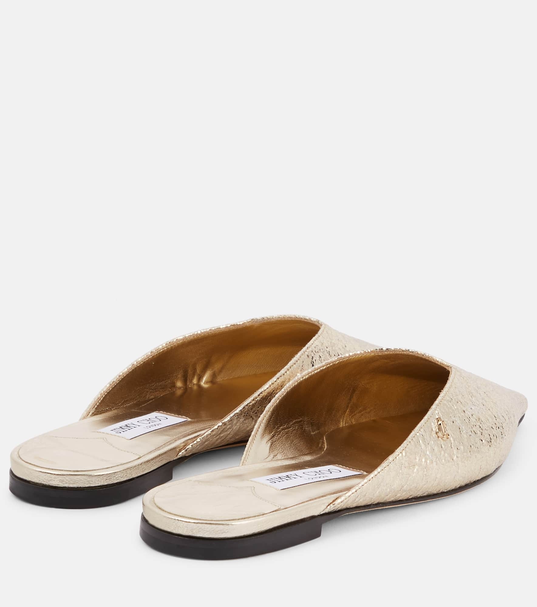 Vivi metallic leather mules - 2