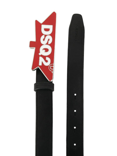 DSQUARED2 logo plague belt outlook