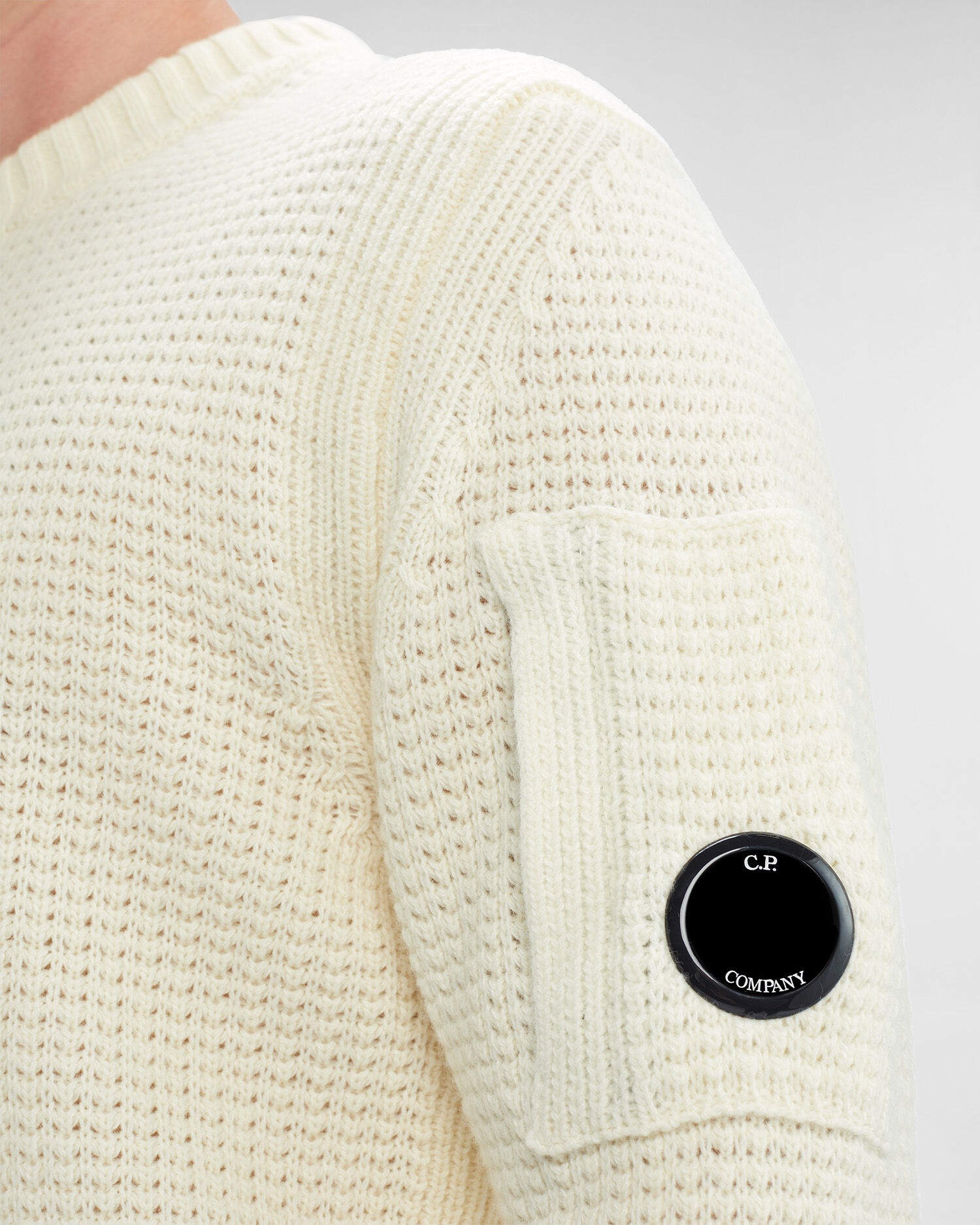 C.P. Company Lambswool Crew Neck Knit | REVERSIBLE