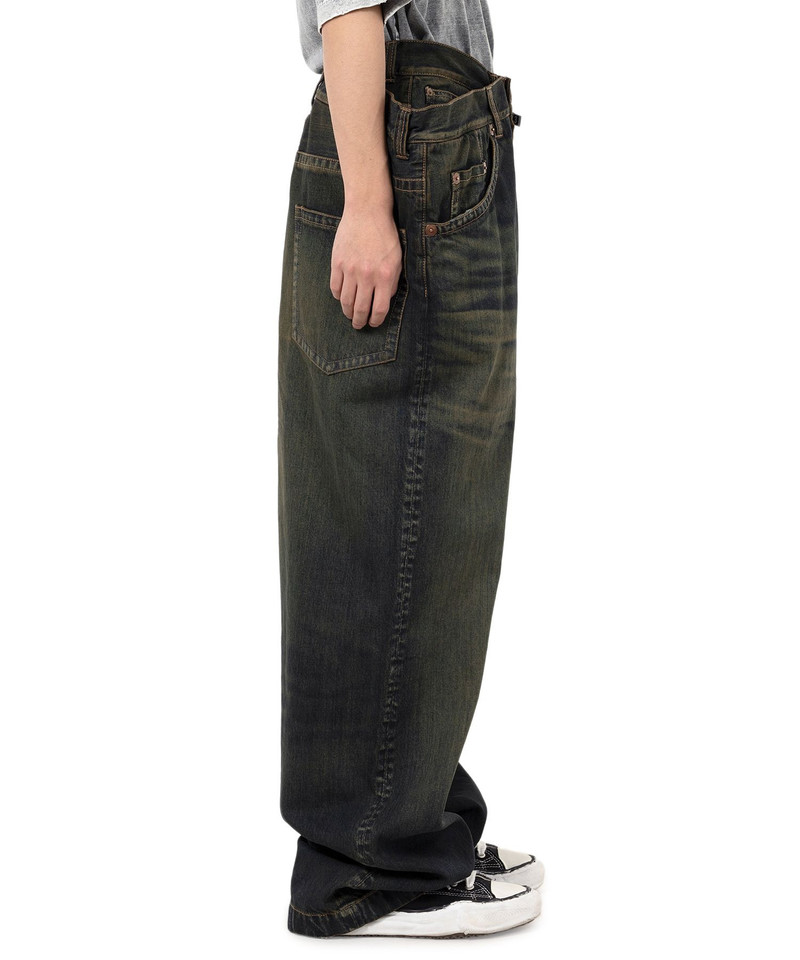 Huge Layered Denim Pants 15
