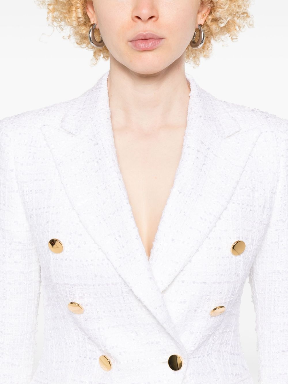 TAGLIATORE - Tagliatore Women Cotton Single-Breasted Jacket - 4