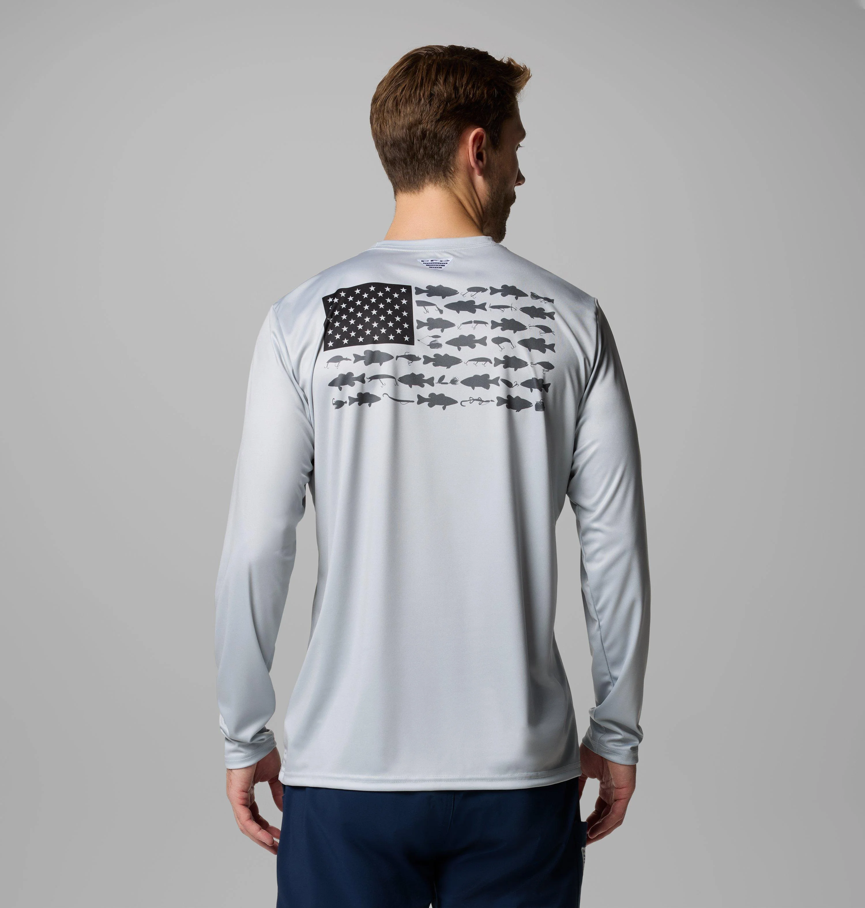 Men's Terminal Tackle PFG Fish Flag Long Sleeve Shirt - 1