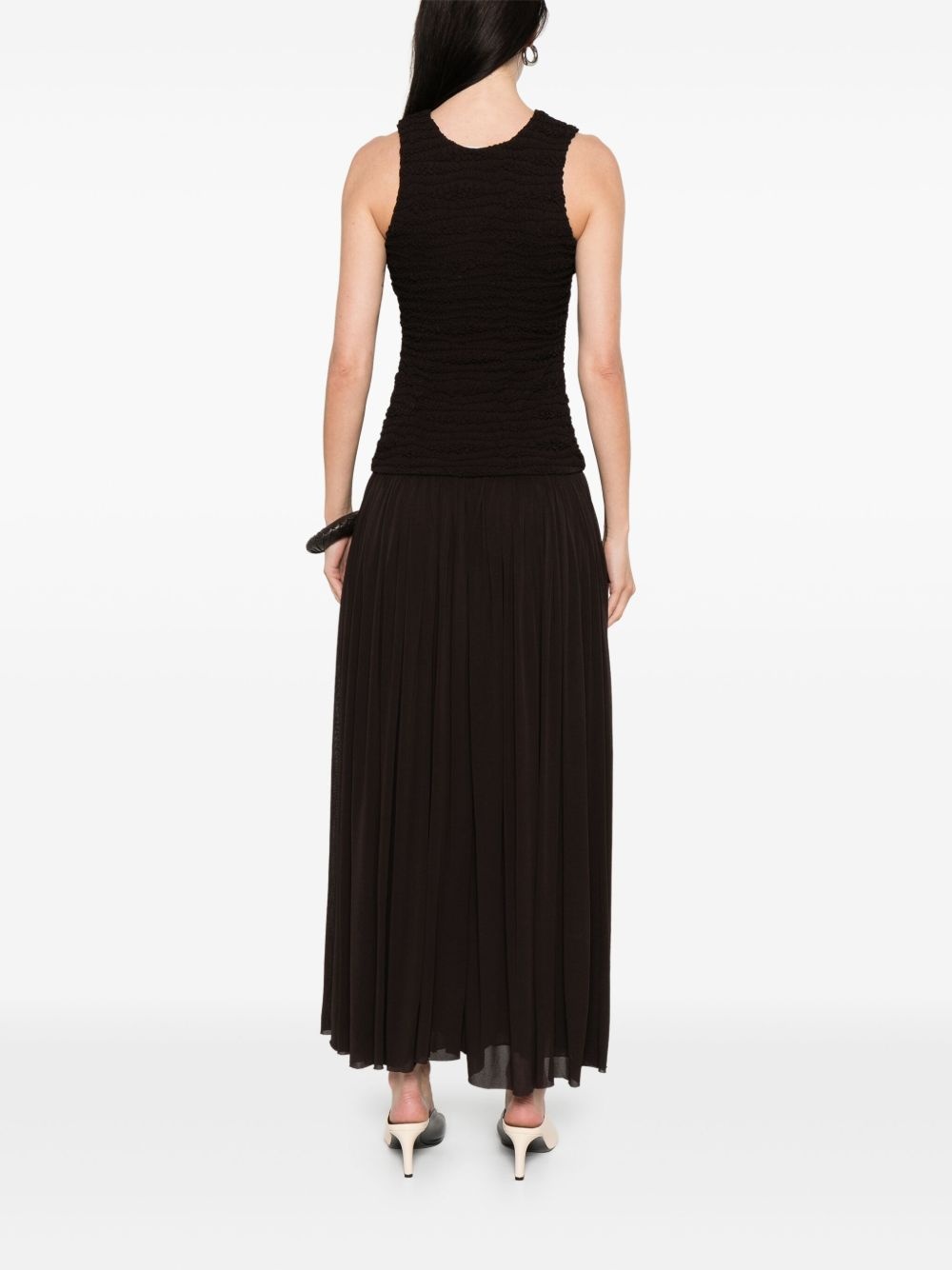 pleated maxi dress - 4