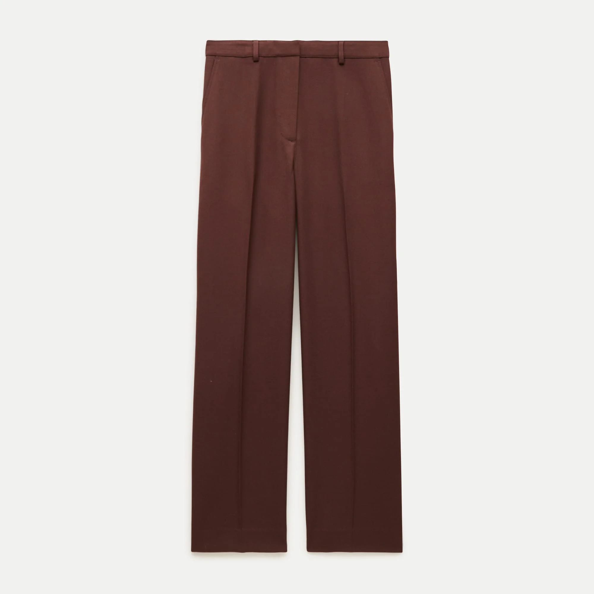 Tapered trouser pant in wool blend - 1