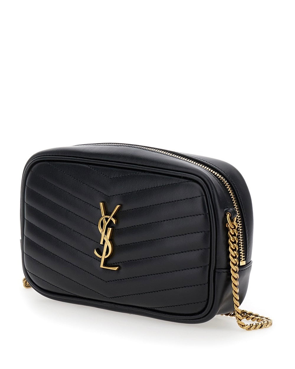 Saint Laurent mini Lou in leather crossbody bag - 2