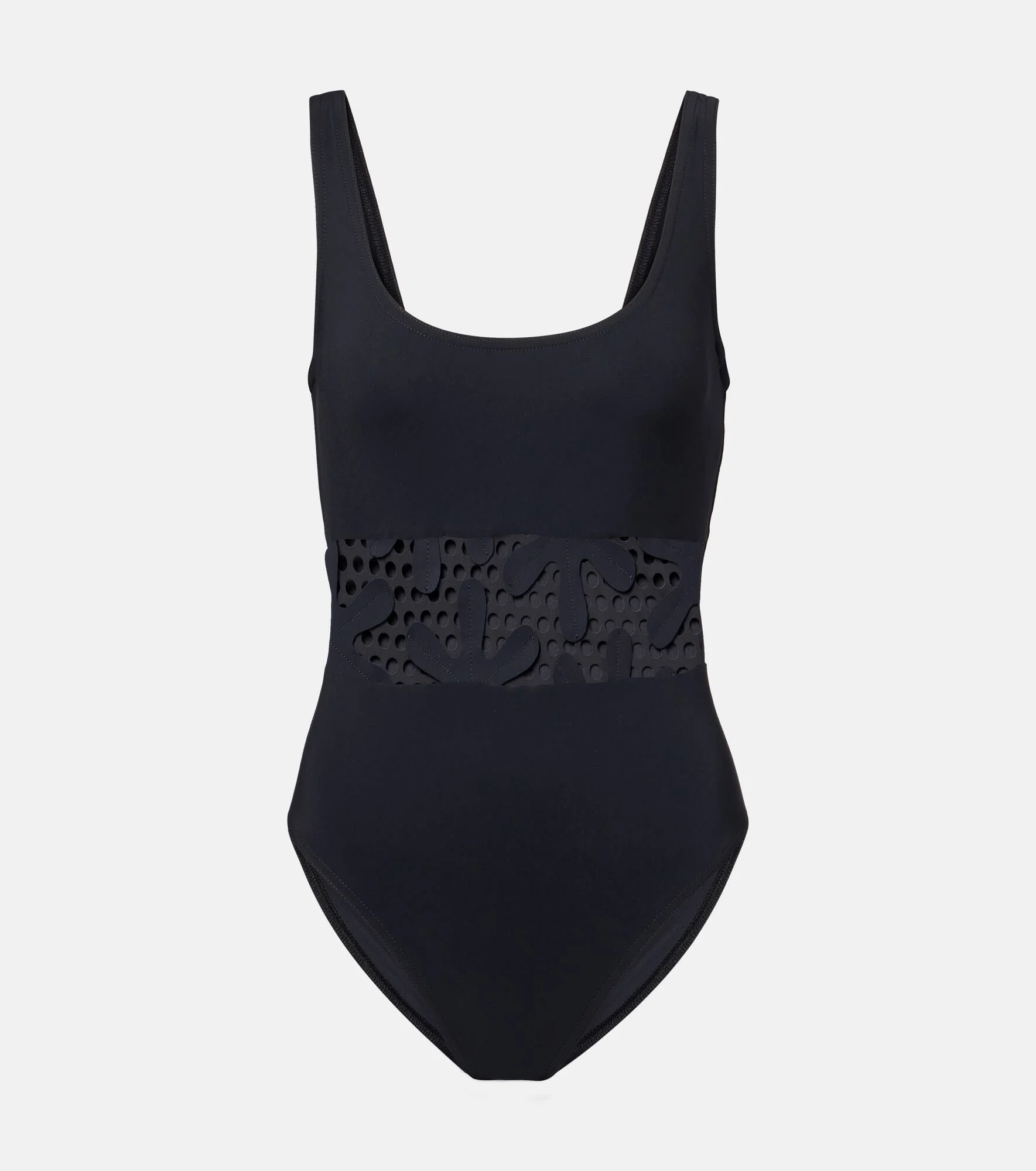 Floral cutout swimsuit - 1