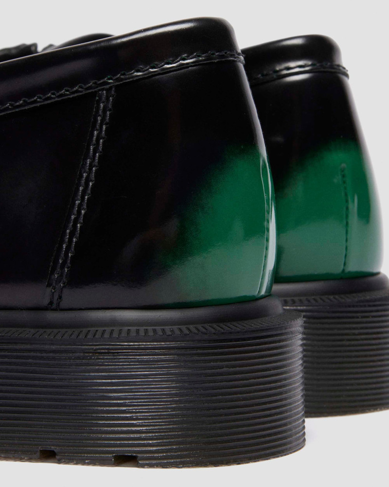 Adrian Arcadia Rub Off Leather Tassel Loafers 9