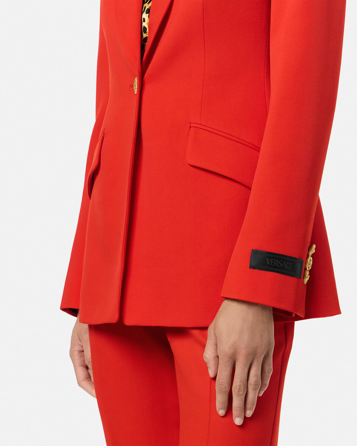 Wool Single-Breasted DV Blazer - 3