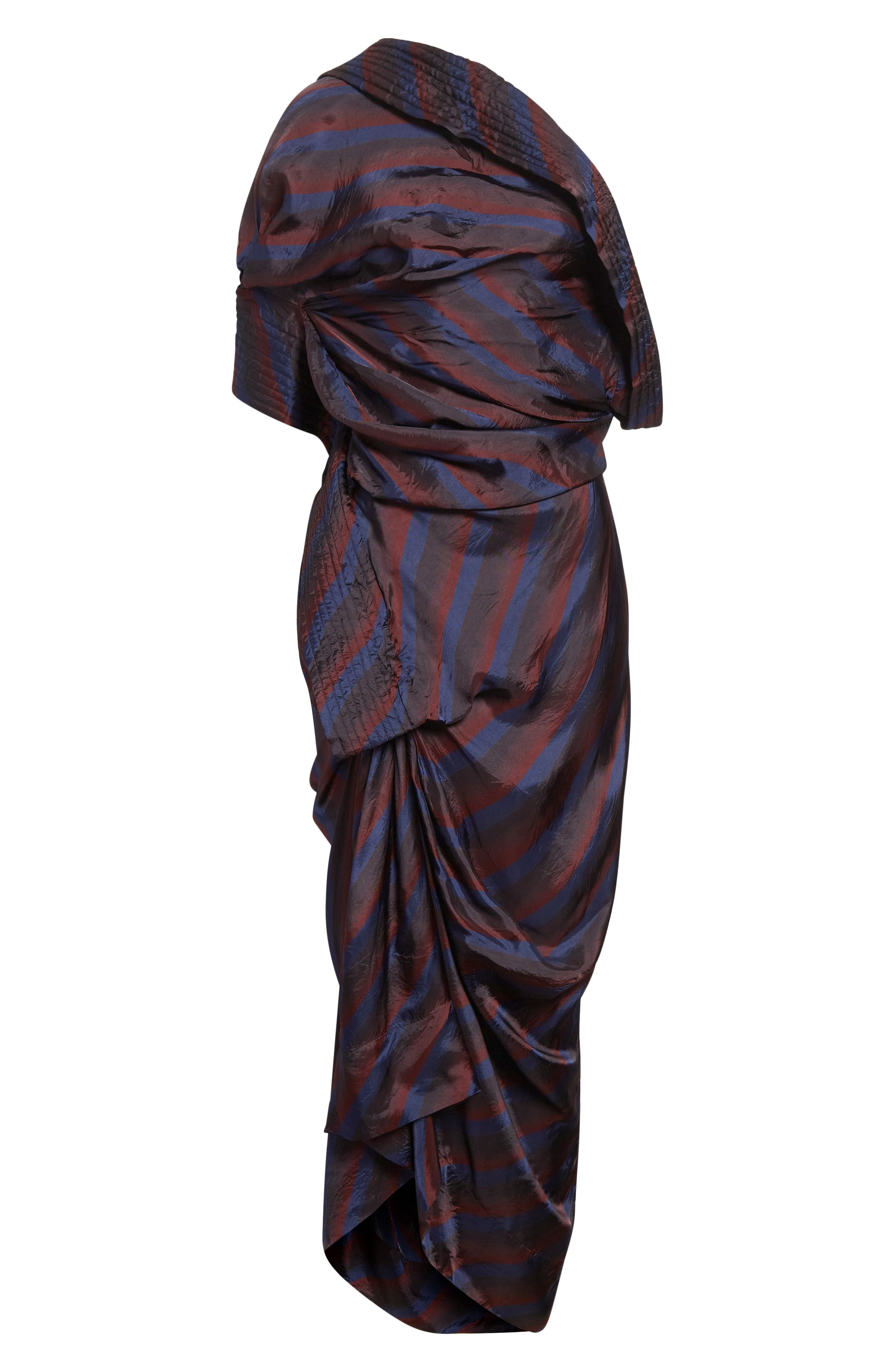 Dries Van Noten Dolla Stripe One-Shoulder in Navy at Nordstrom - 5