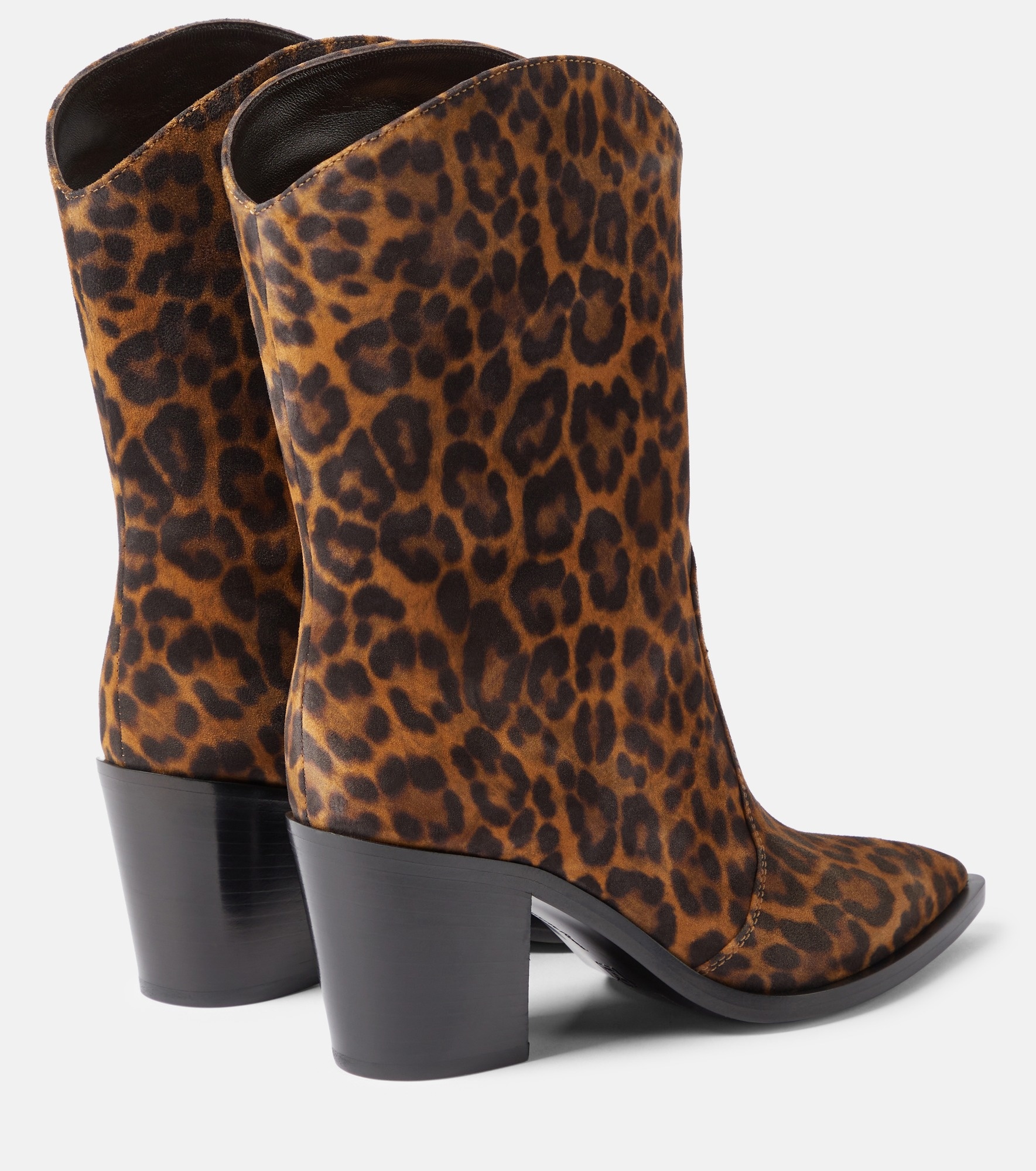 Denver leopard-print leather boots - 3