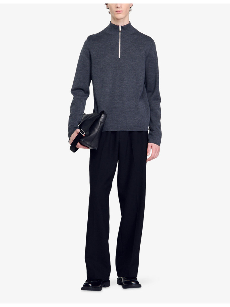 Sandro Half-zip wool jumper outlook