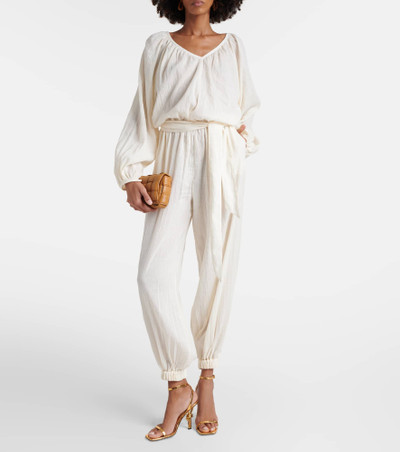 Loro Piana Cotton and linen jumpsuit outlook
