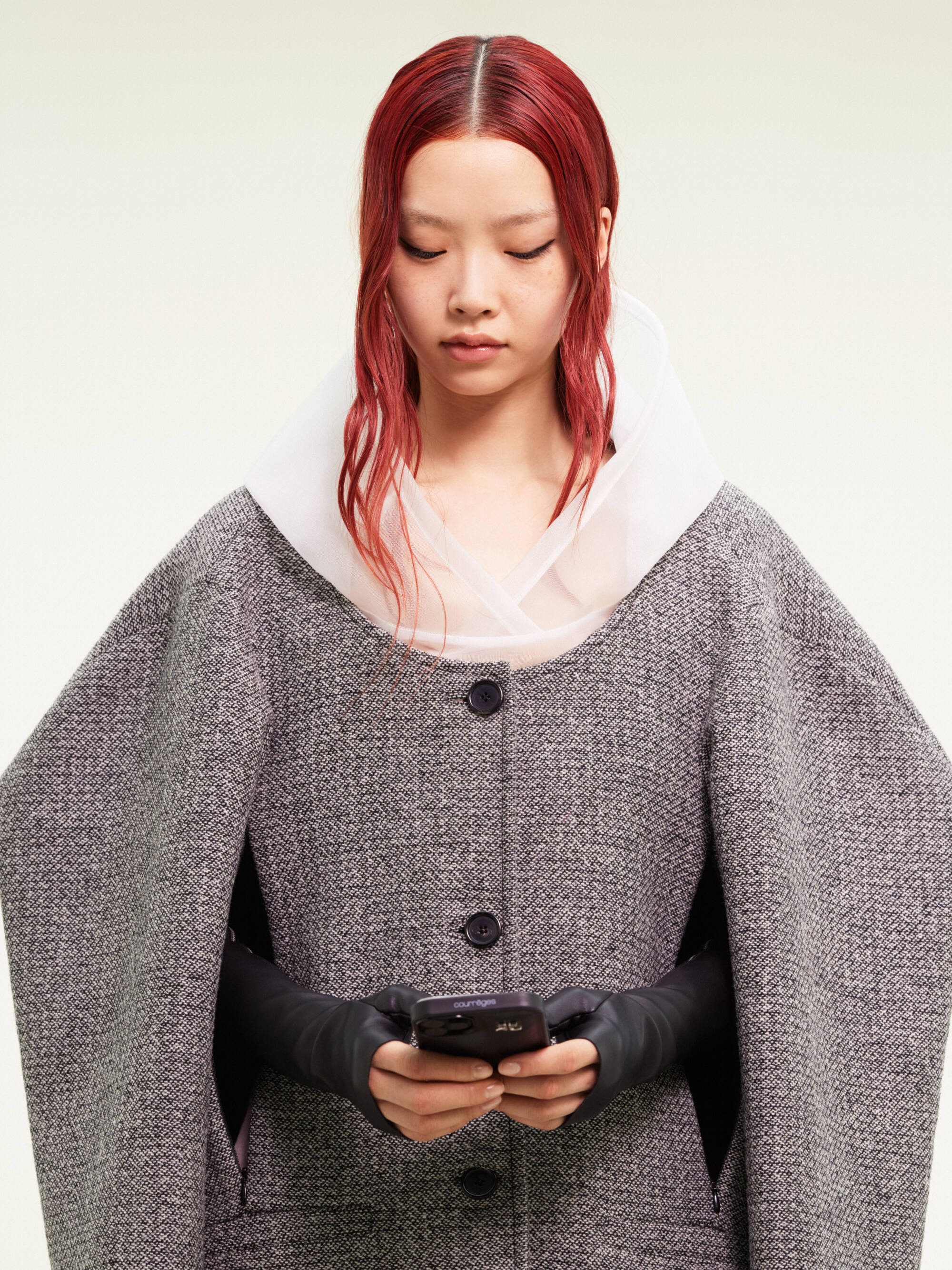 OVERSIZED COAT COCOON CAVIAR WOOL - 6