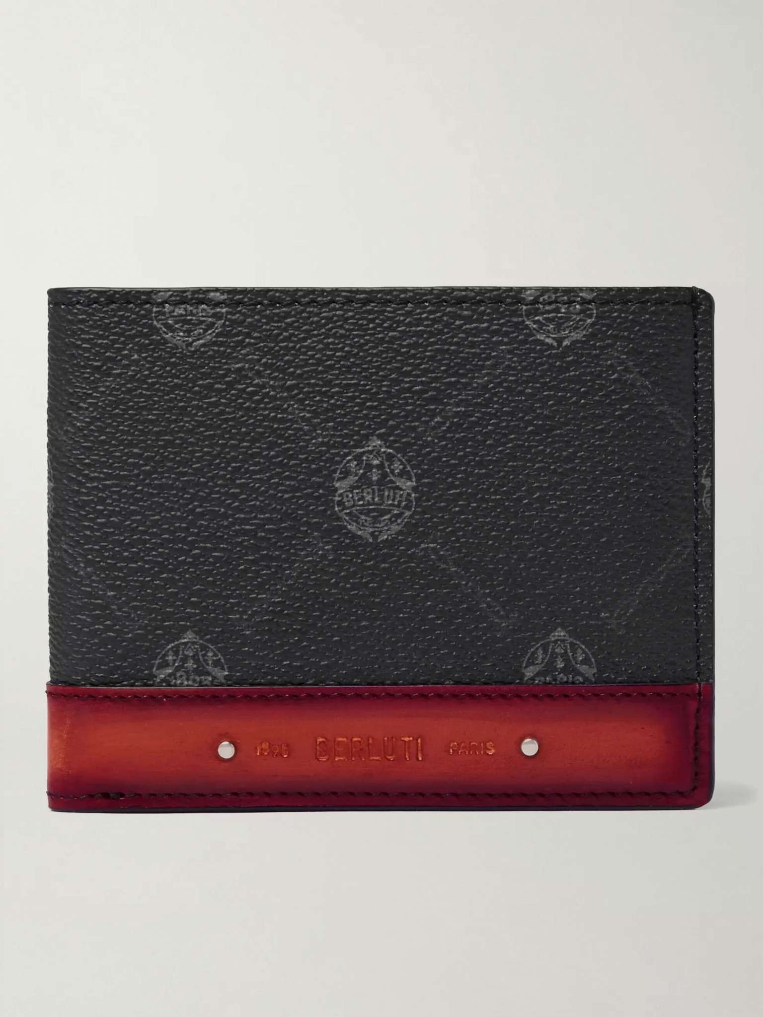 Excursion Signature Logo-Print Canvas and Leather Billfold Wallet - 1