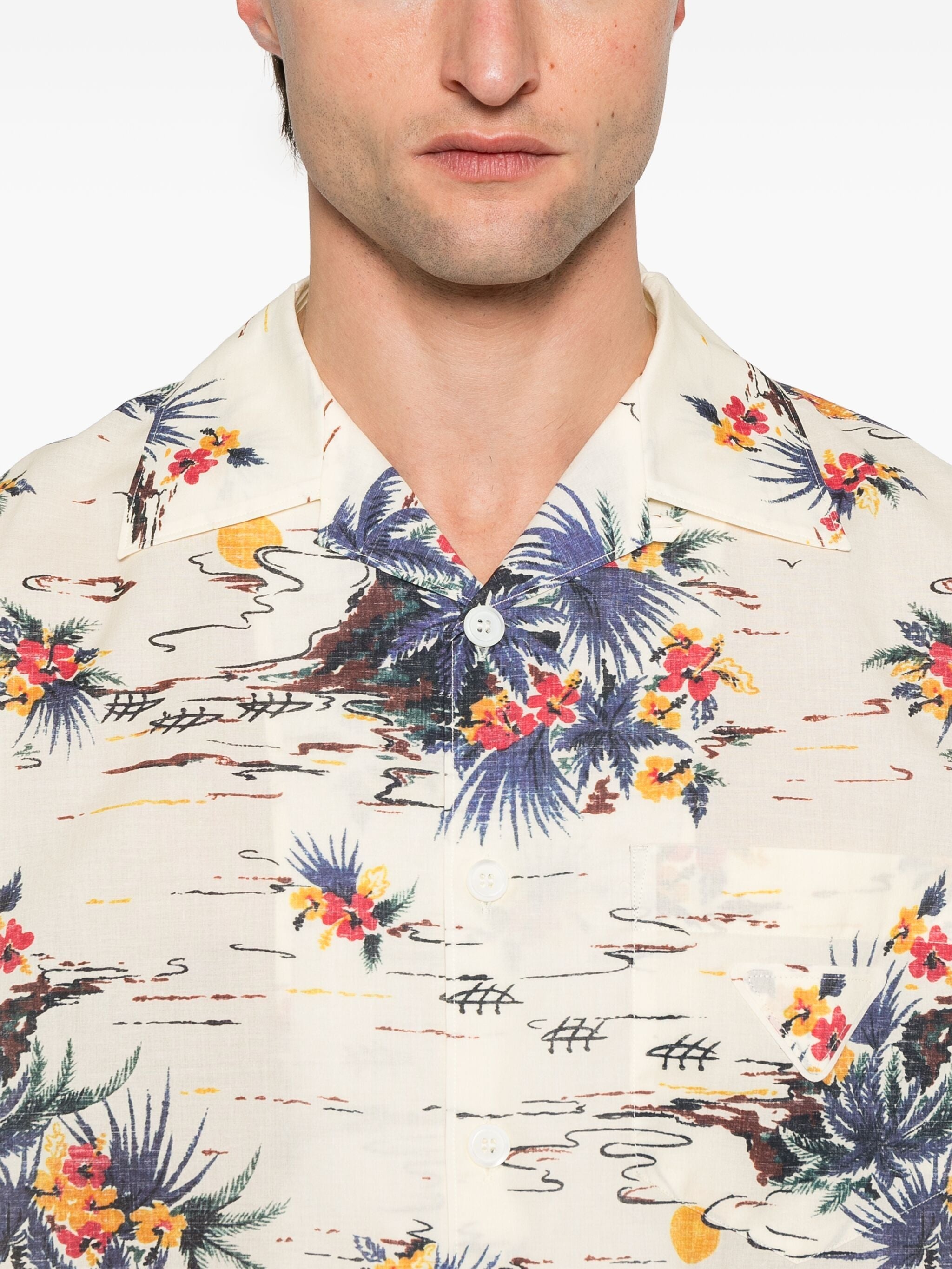 Sunset-print Shirt - 4