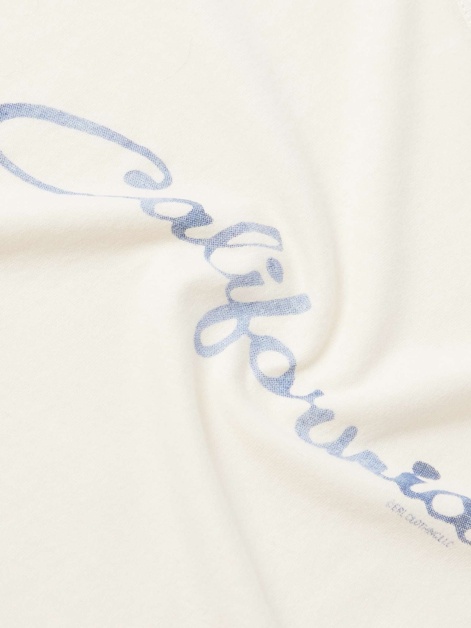 Cropped Distressed Printed Cotton-Jersey T-Shirt - 4