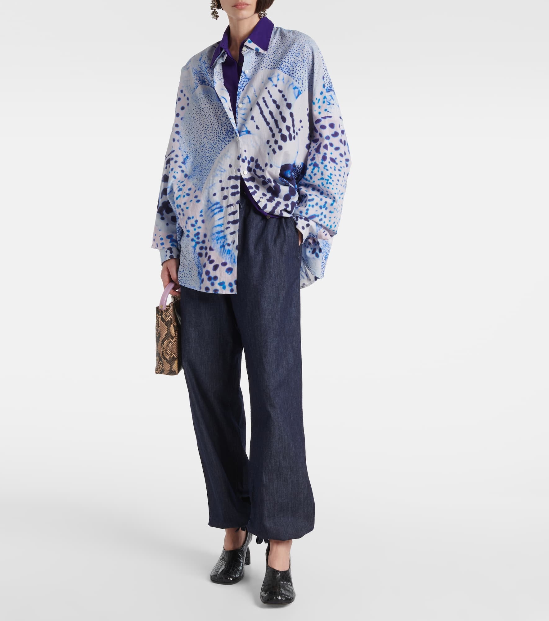 Denim straight pants - 2
