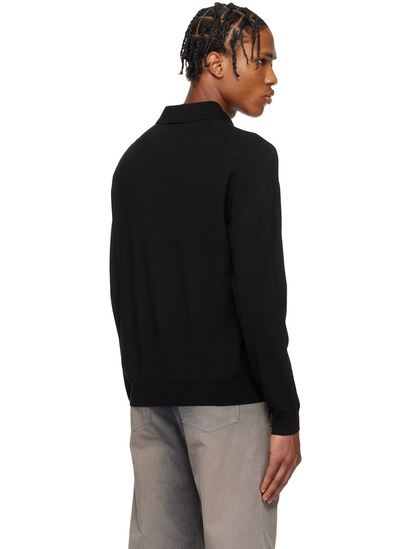 Black Merino Polo 3