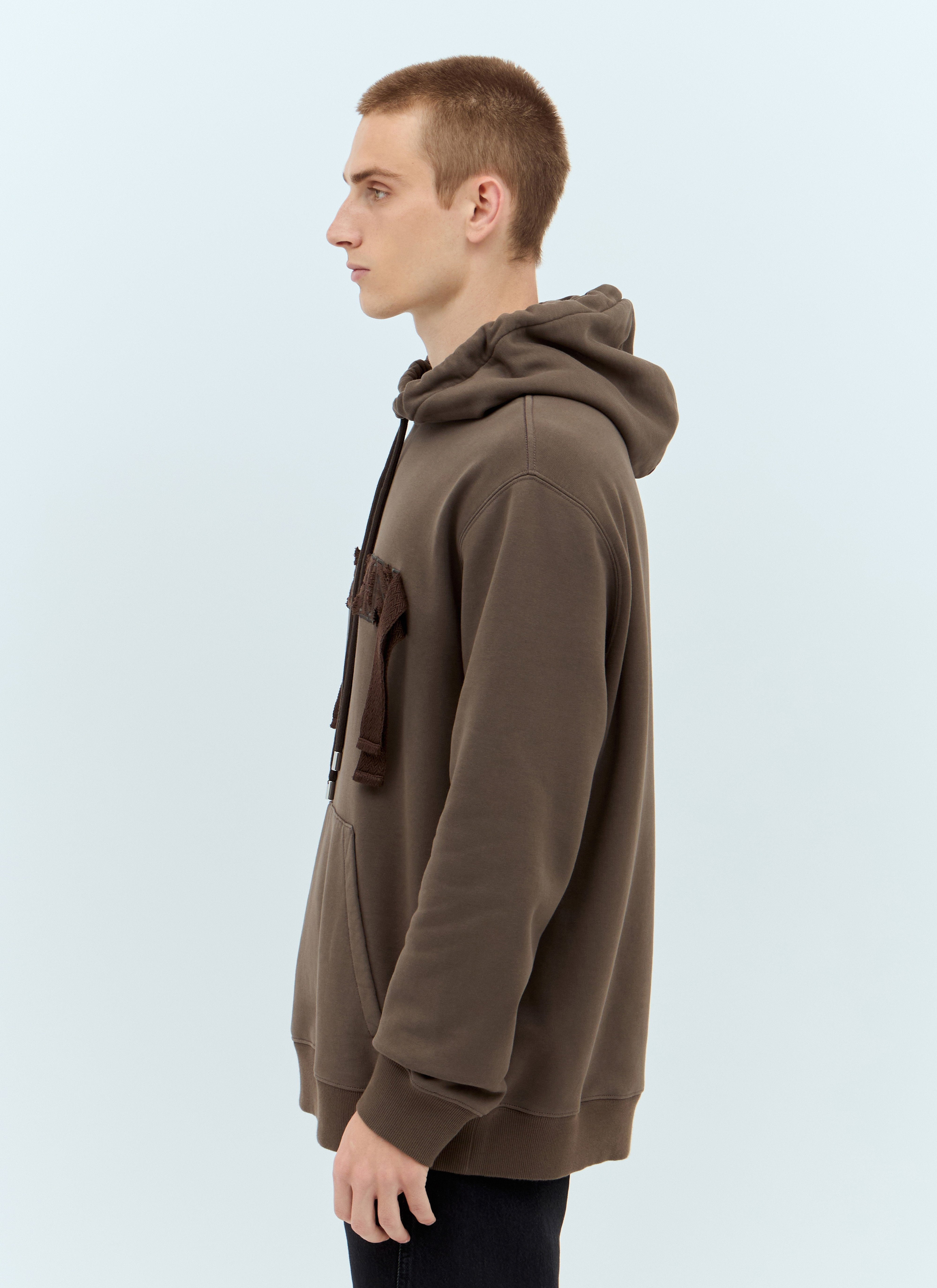Lanvin Men Curb Hooded Sweatshirt - 4