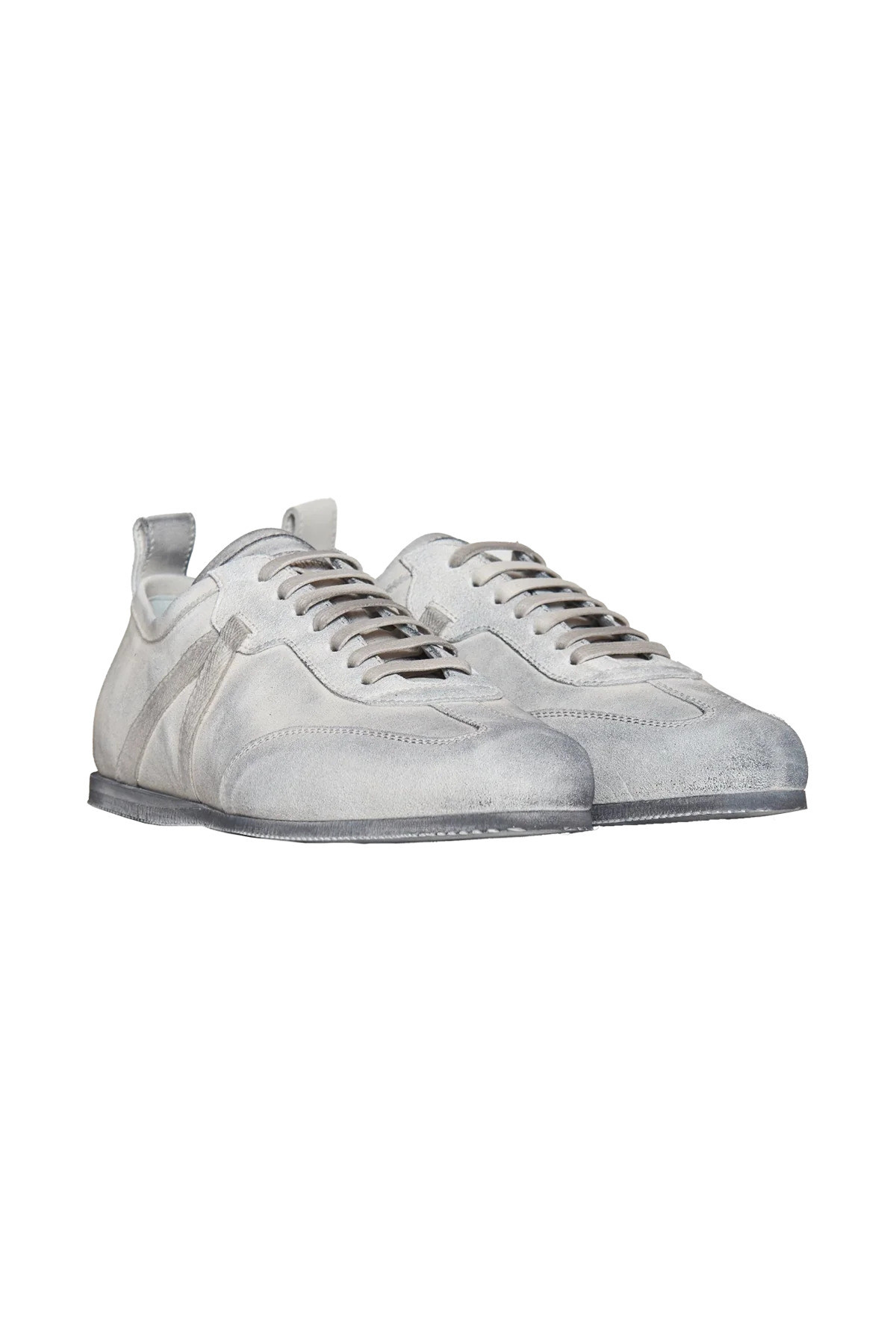 Ann Demeulemeester Siru Soft Low-Top Boxing Sneakers White - 2