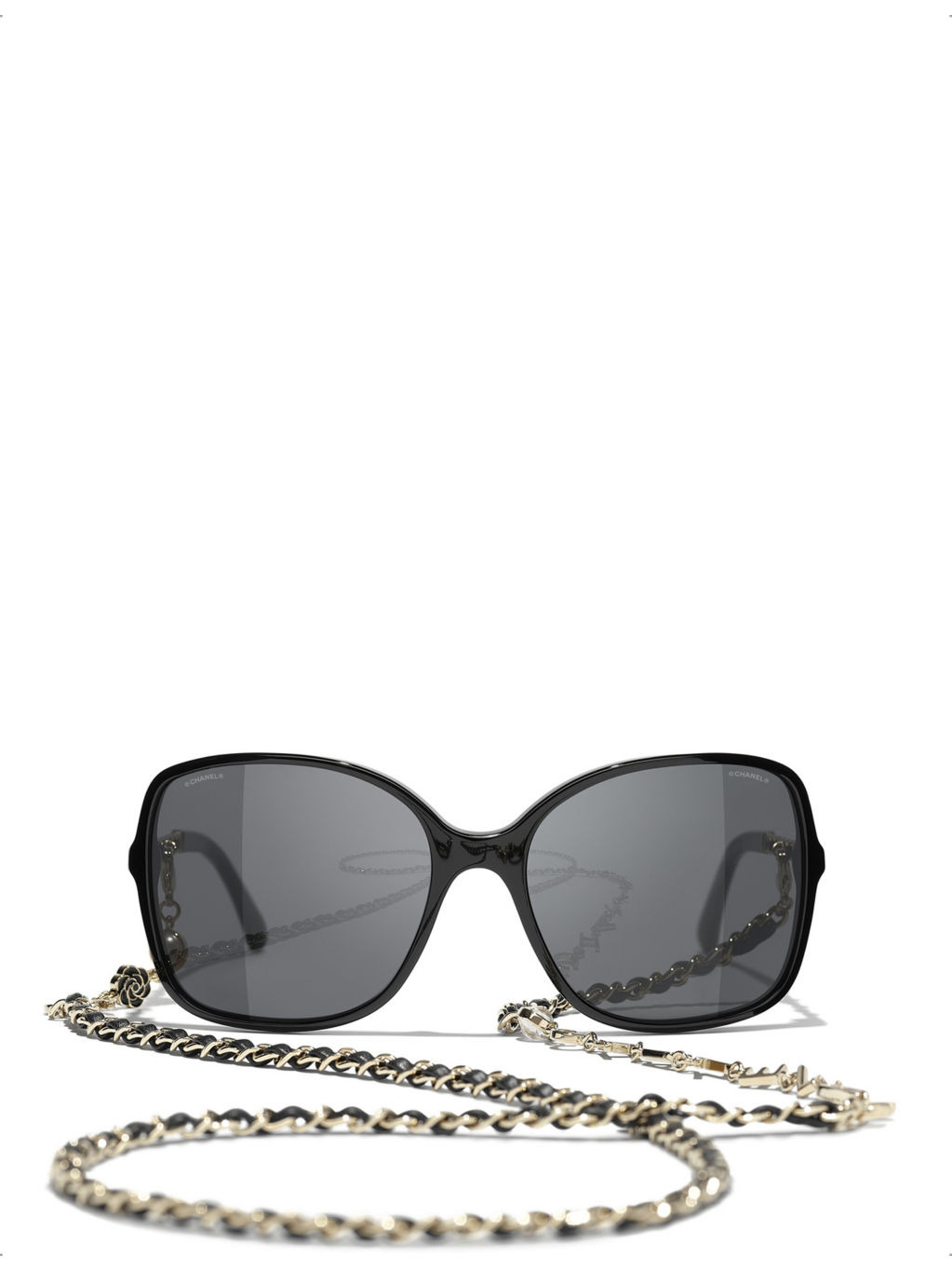 CH5210Q oversized chainmail acetate square sunglasses - 1