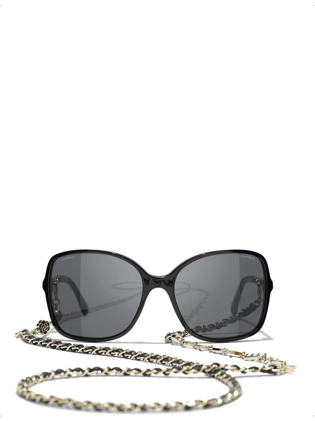 CH5210Q oversized chainmail acetate square sunglasses - 1