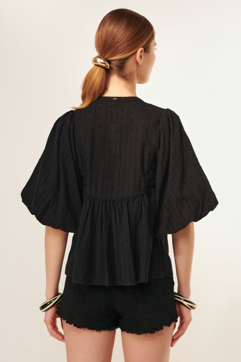 Blouse Flores - Black 6