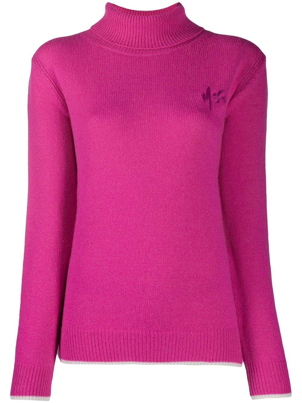 knitted logo jumper - 1