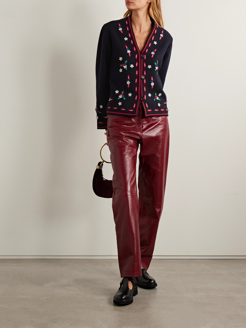 BODE Carroll Appliquéd Wool Felt Jacket outlook