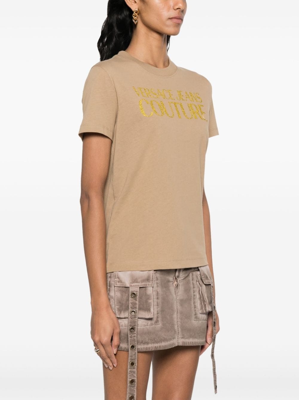 logo-print cotton T-shirt - 3